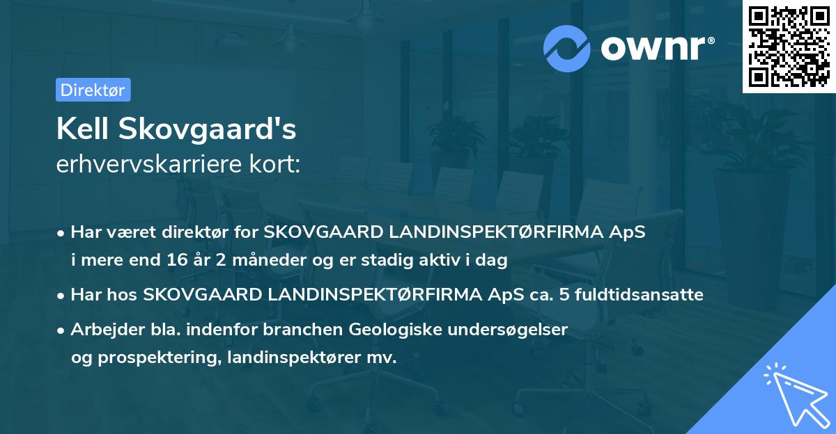 Kell Skovgaard's erhvervskarriere kort