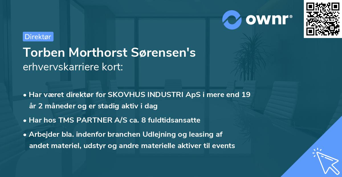 Torben Morthorst Sørensen's erhvervskarriere kort