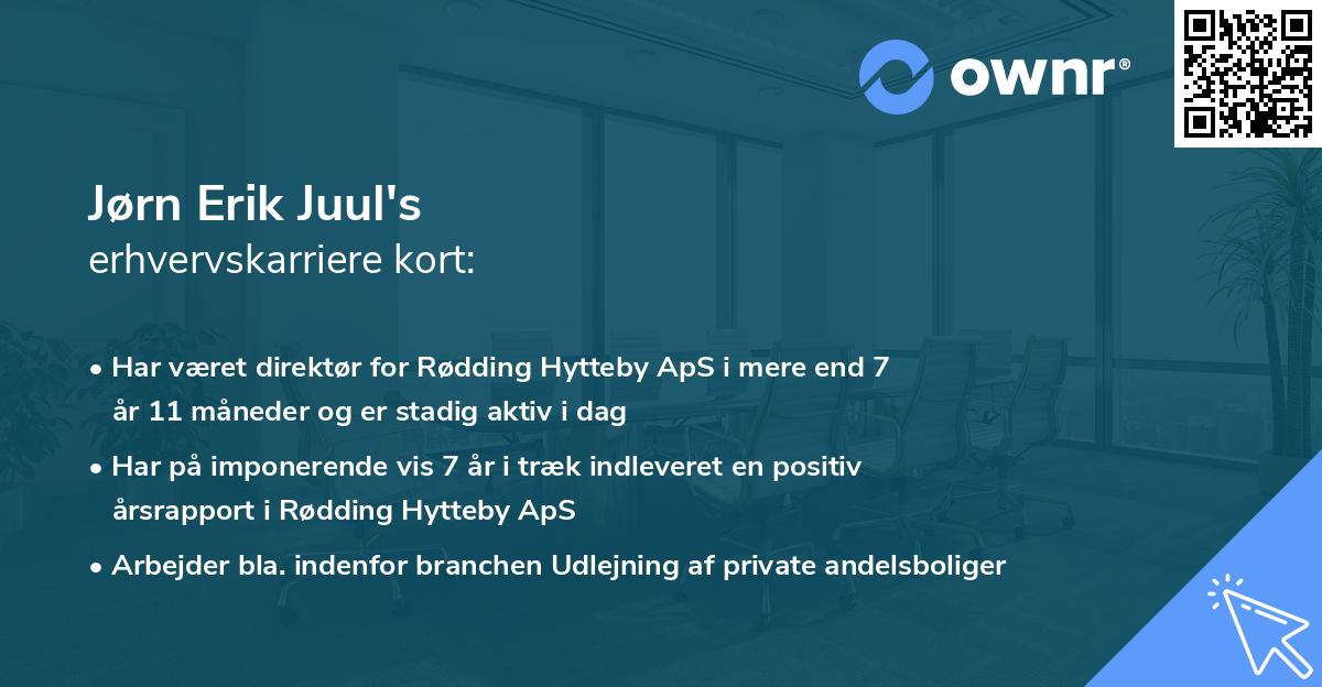 Jørn Erik Juul's erhvervskarriere kort