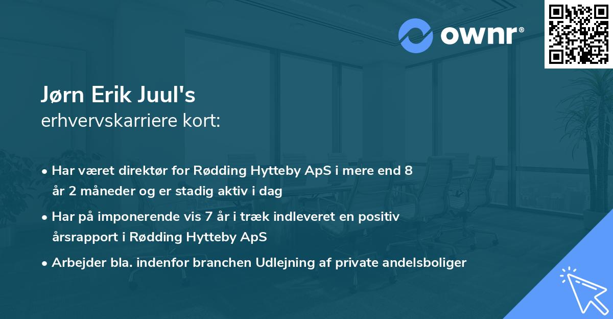 Jørn Erik Juul's erhvervskarriere kort