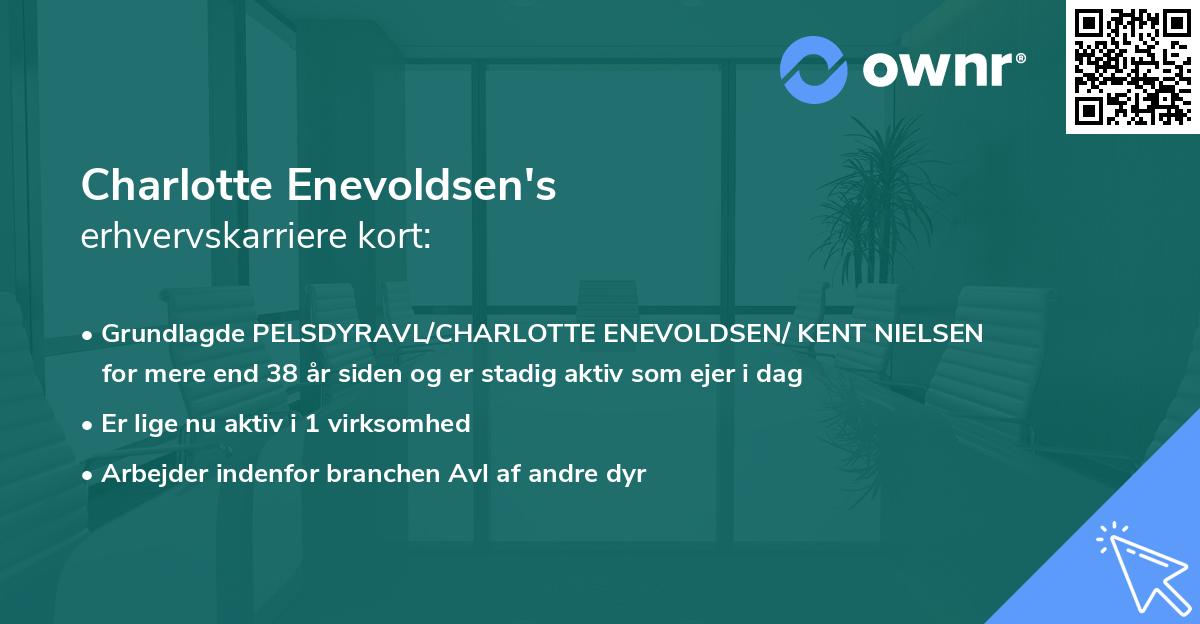 Charlotte Enevoldsen's erhvervskarriere kort
