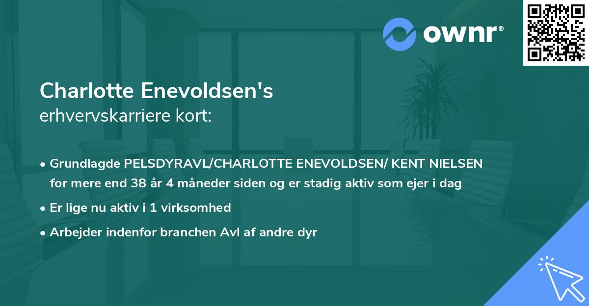 Charlotte Enevoldsen's erhvervskarriere kort