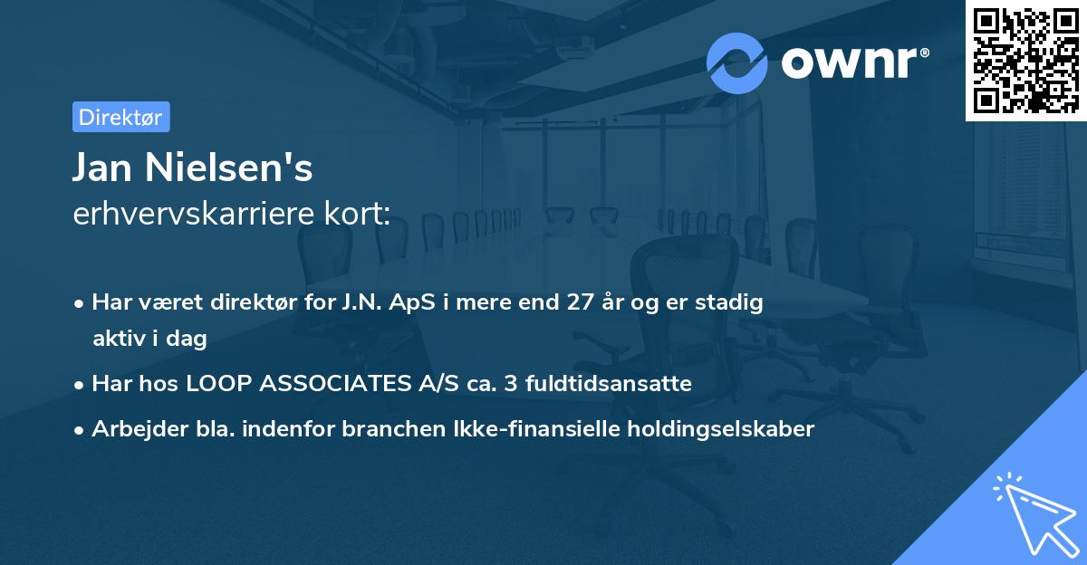 Jan Nielsen's erhvervskarriere kort