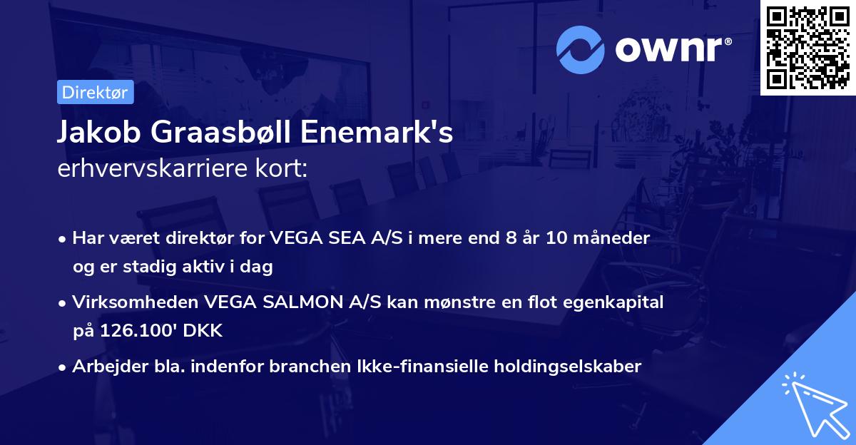 Jakob Graasbøll Enemark's erhvervskarriere kort