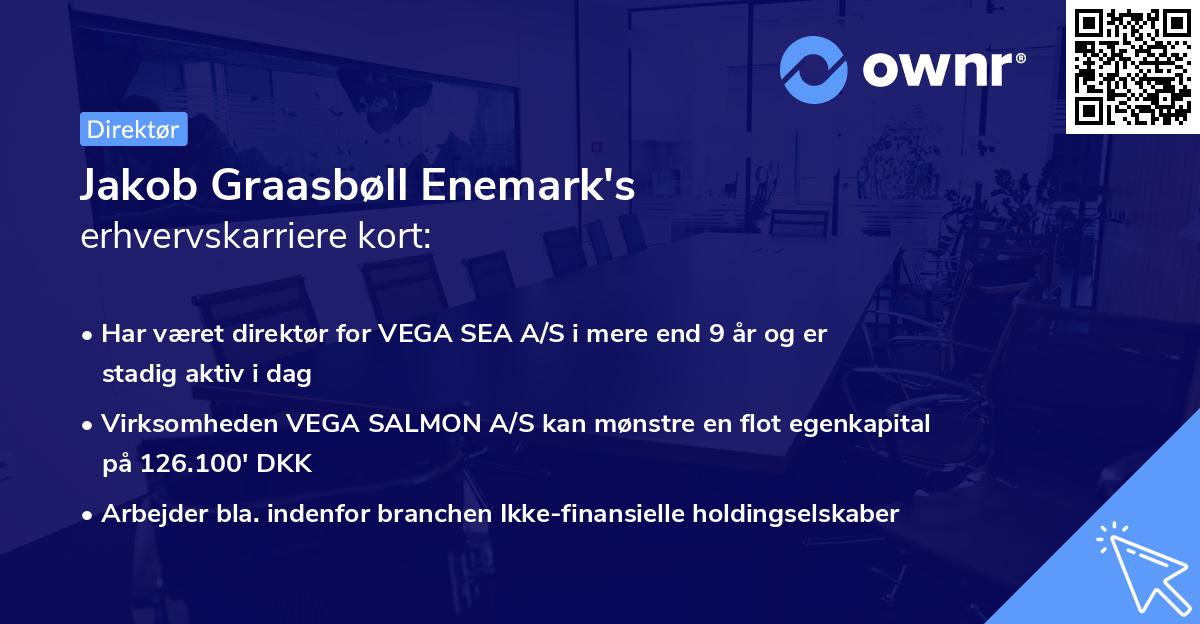 Jakob Graasbøll Enemark's erhvervskarriere kort