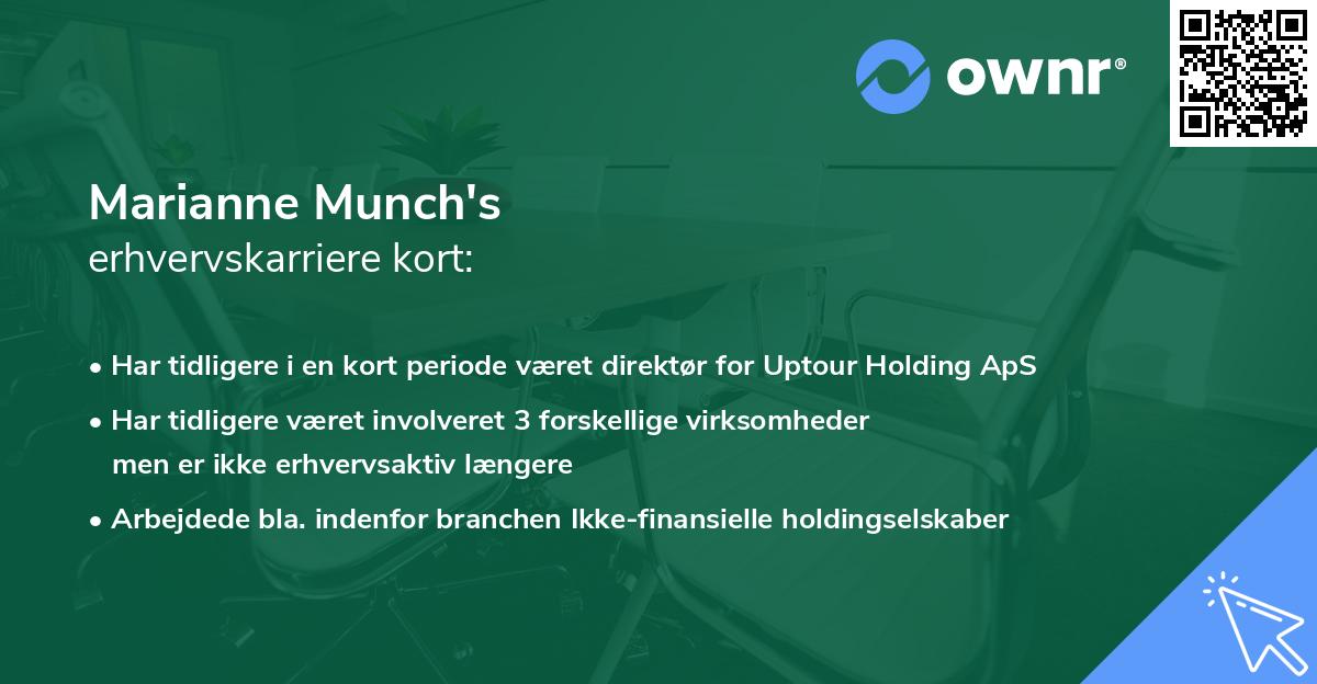 Marianne Munch's erhvervskarriere kort