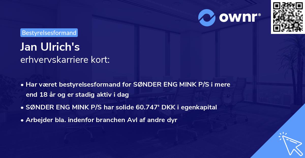 Jan Ulrich's erhvervskarriere kort