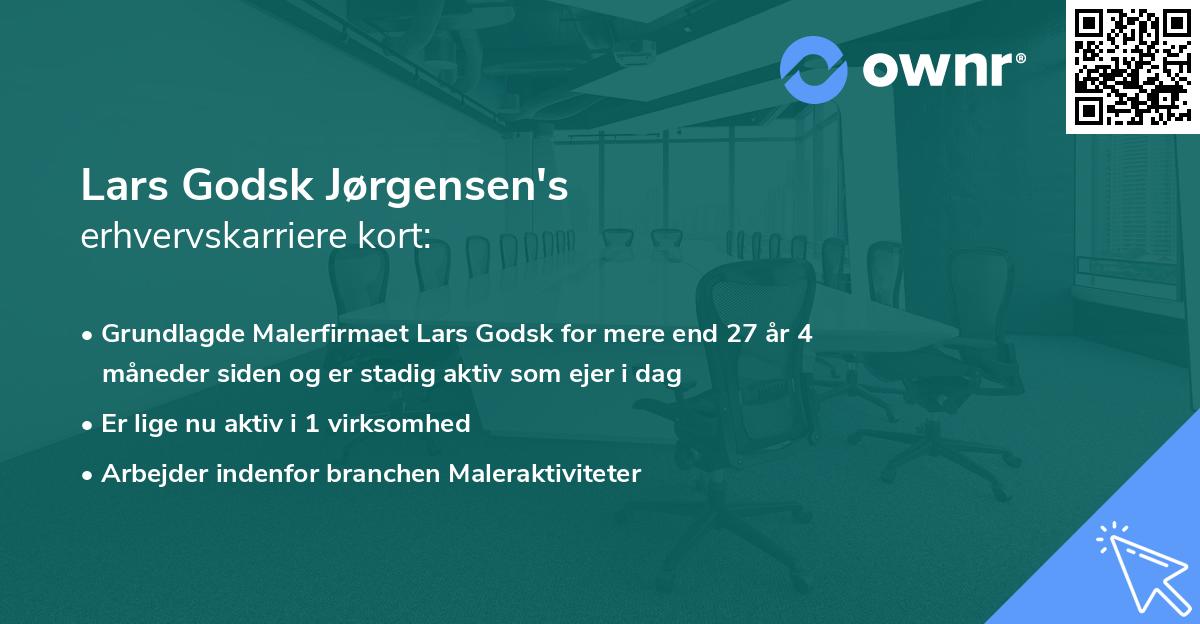 Lars Godsk Jørgensen's erhvervskarriere kort