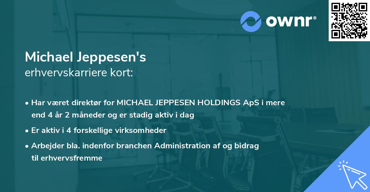 Michael Jeppesen's erhvervskarriere kort
