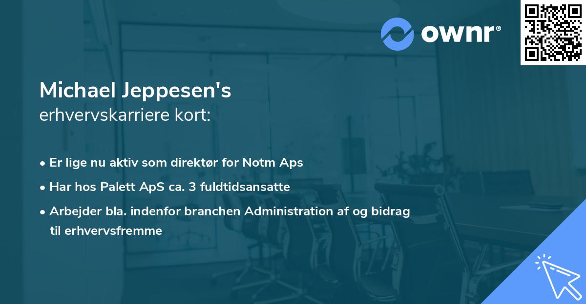 Michael Jeppesen's erhvervskarriere kort