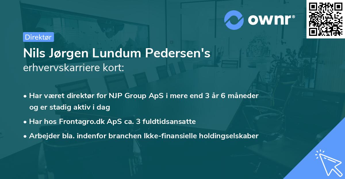 Nils Jørgen Lundum Pedersen's erhvervskarriere kort