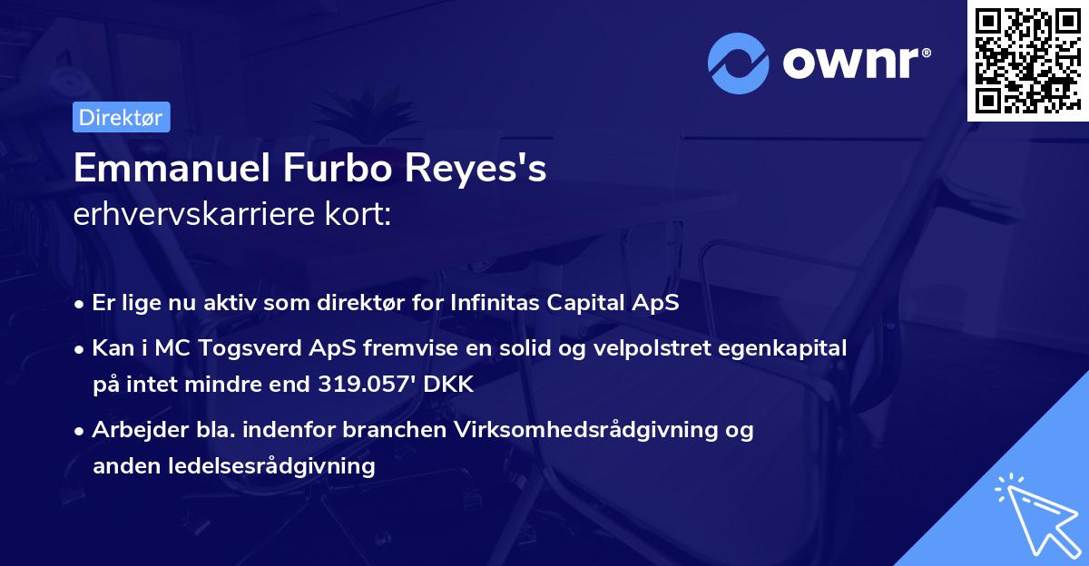 Emmanuel Furbo Reyes's erhvervskarriere kort