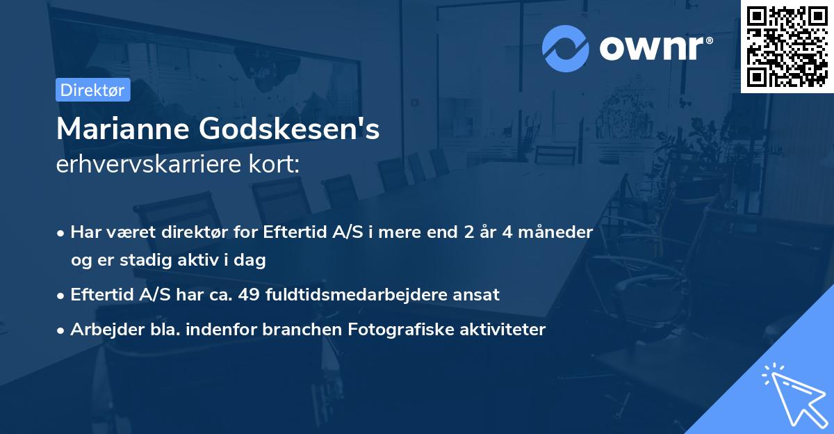 Marianne Godskesen's erhvervskarriere kort