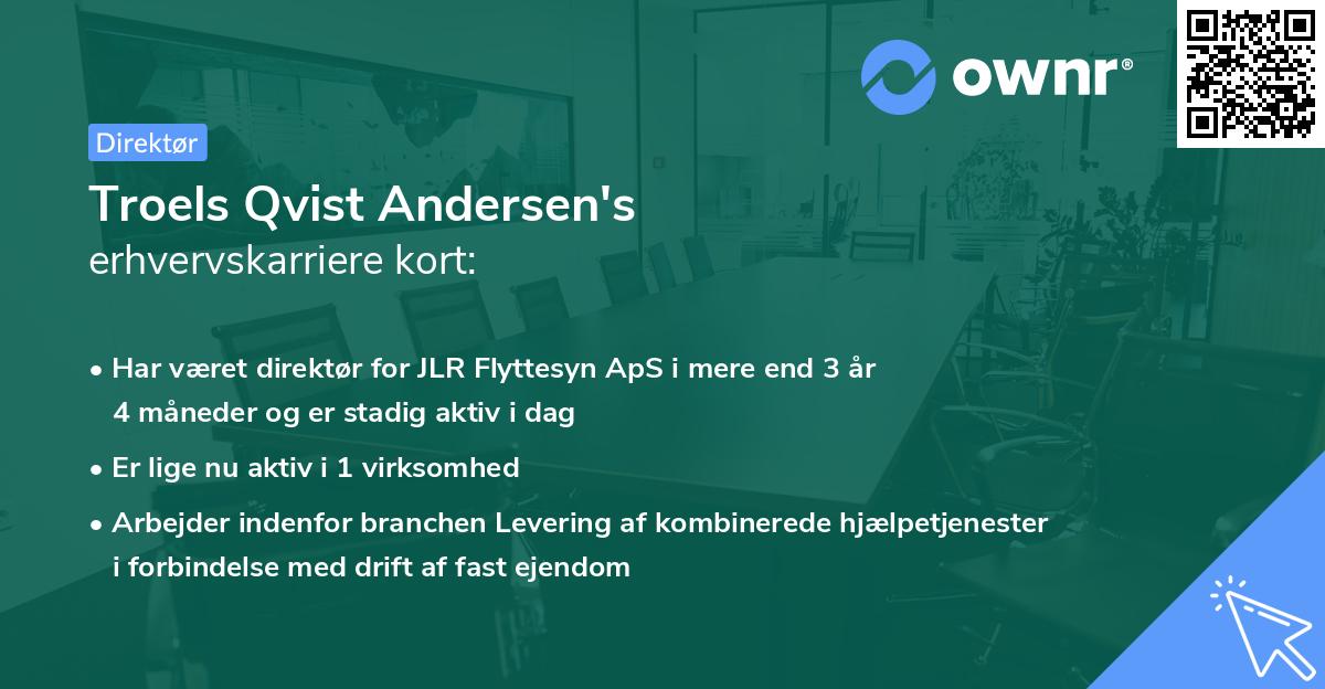 Troels Qvist Andersen's erhvervskarriere kort
