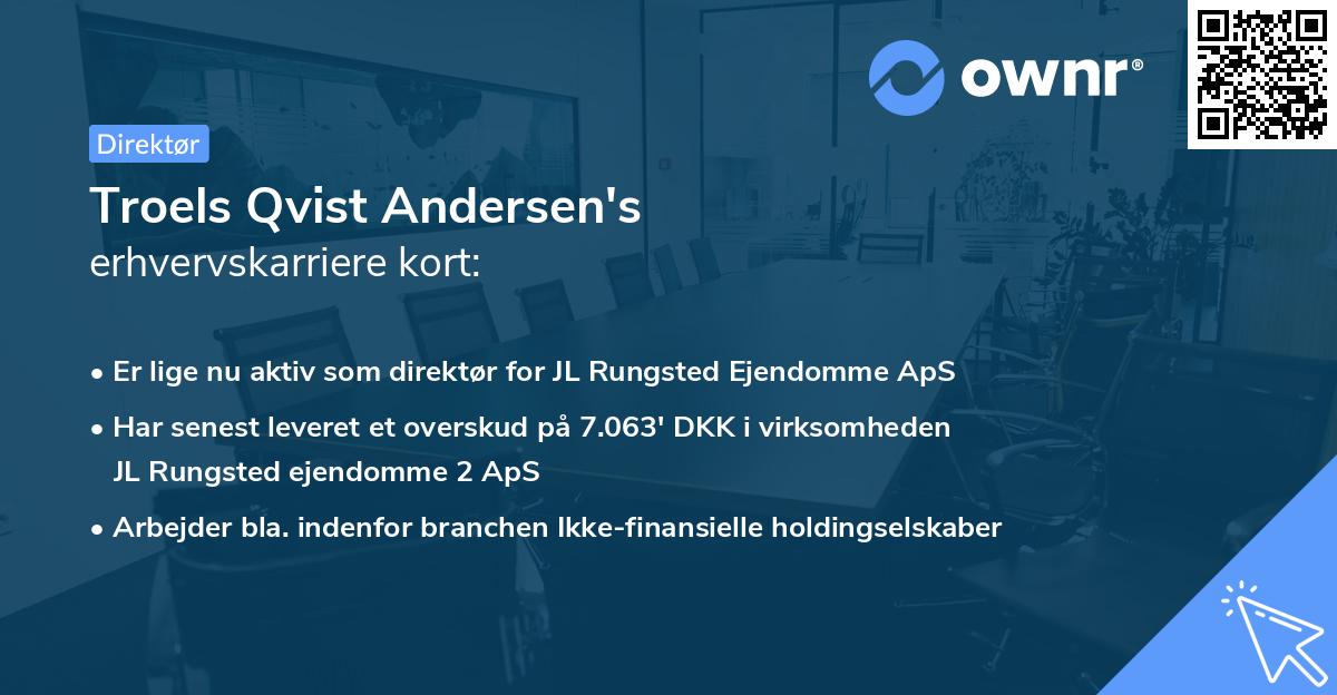 Troels Qvist Andersen's erhvervskarriere kort