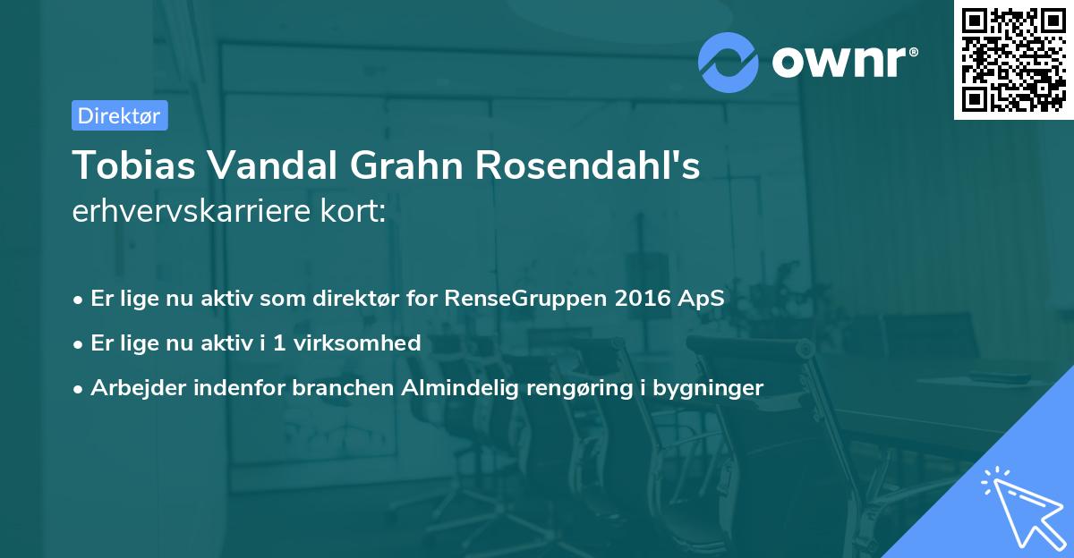 Tobias Vandal Grahn Rosendahl's erhvervskarriere kort