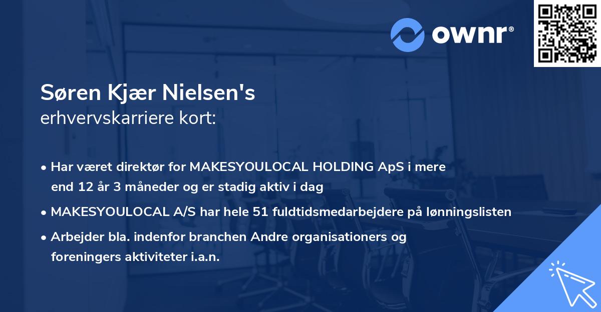 Søren Kjær Nielsen's erhvervskarriere kort