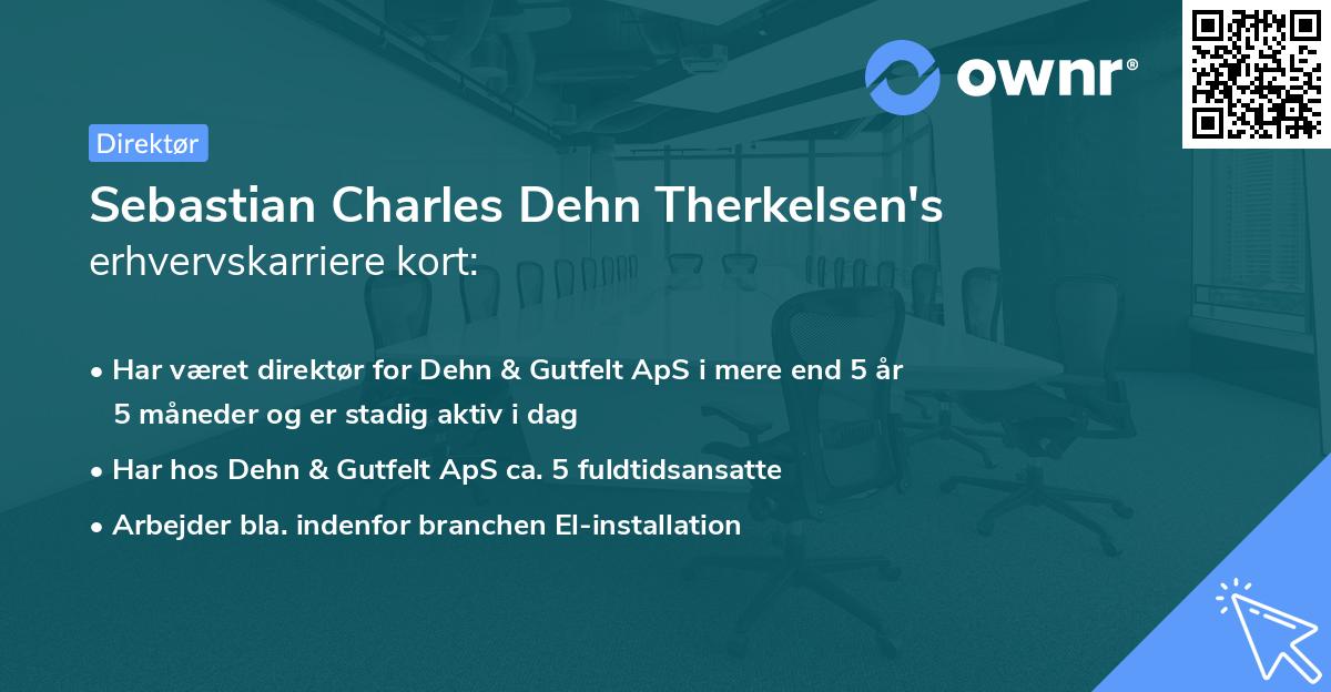 Sebastian Charles Dehn Therkelsen's erhvervskarriere kort