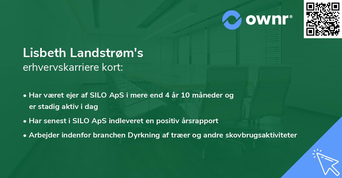 Lisbeth Landstrøm's erhvervskarriere kort