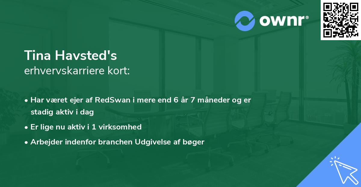 Tina Havsted's erhvervskarriere kort