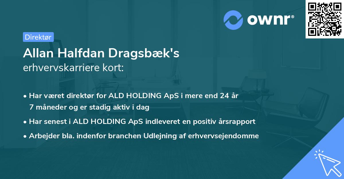 Allan Halfdan Dragsbæk's erhvervskarriere kort