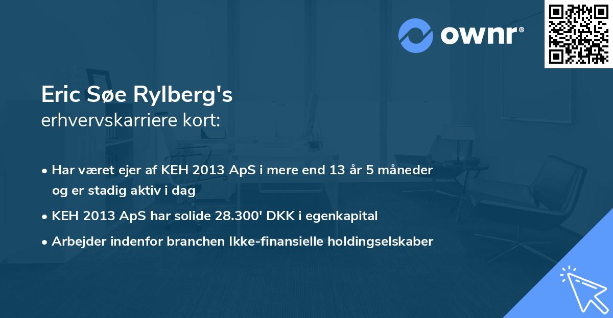 Eric Søe Rylberg's erhvervskarriere kort