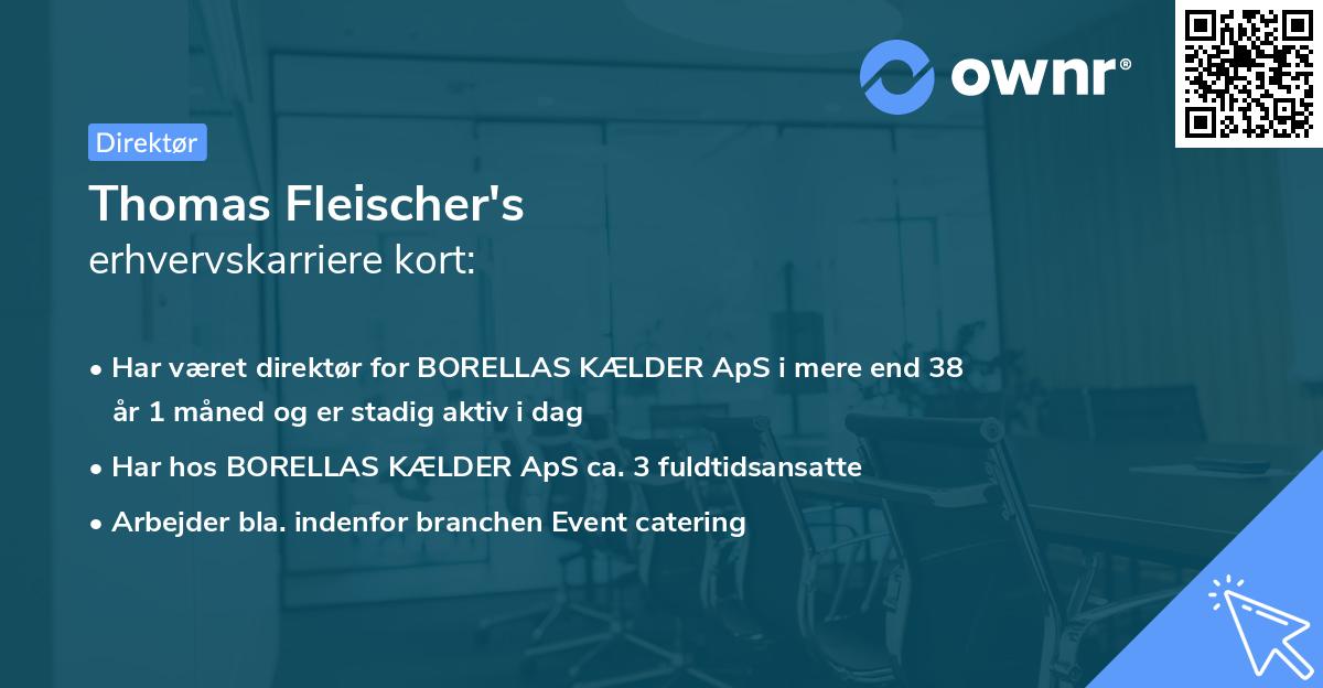 Thomas Fleischer's erhvervskarriere kort