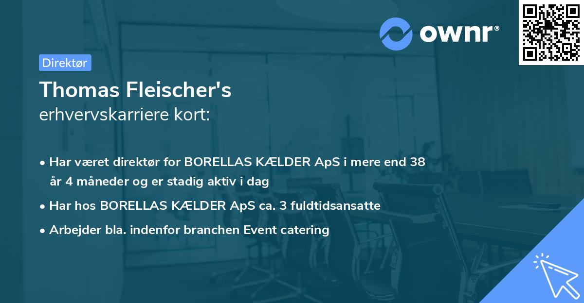 Thomas Fleischer's erhvervskarriere kort