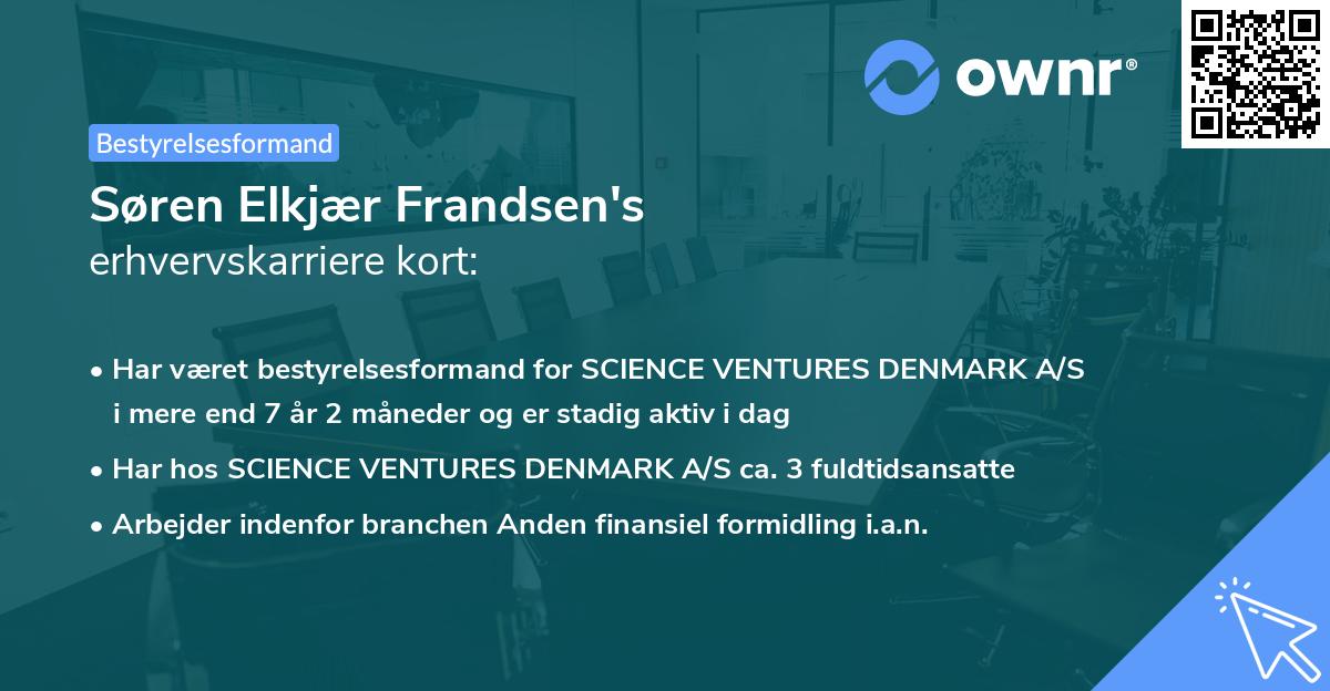 Søren Elkjær Frandsen's erhvervskarriere kort