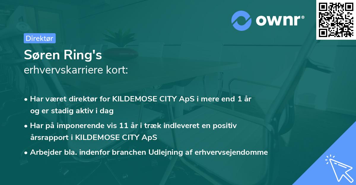 Søren Ring's erhvervskarriere kort