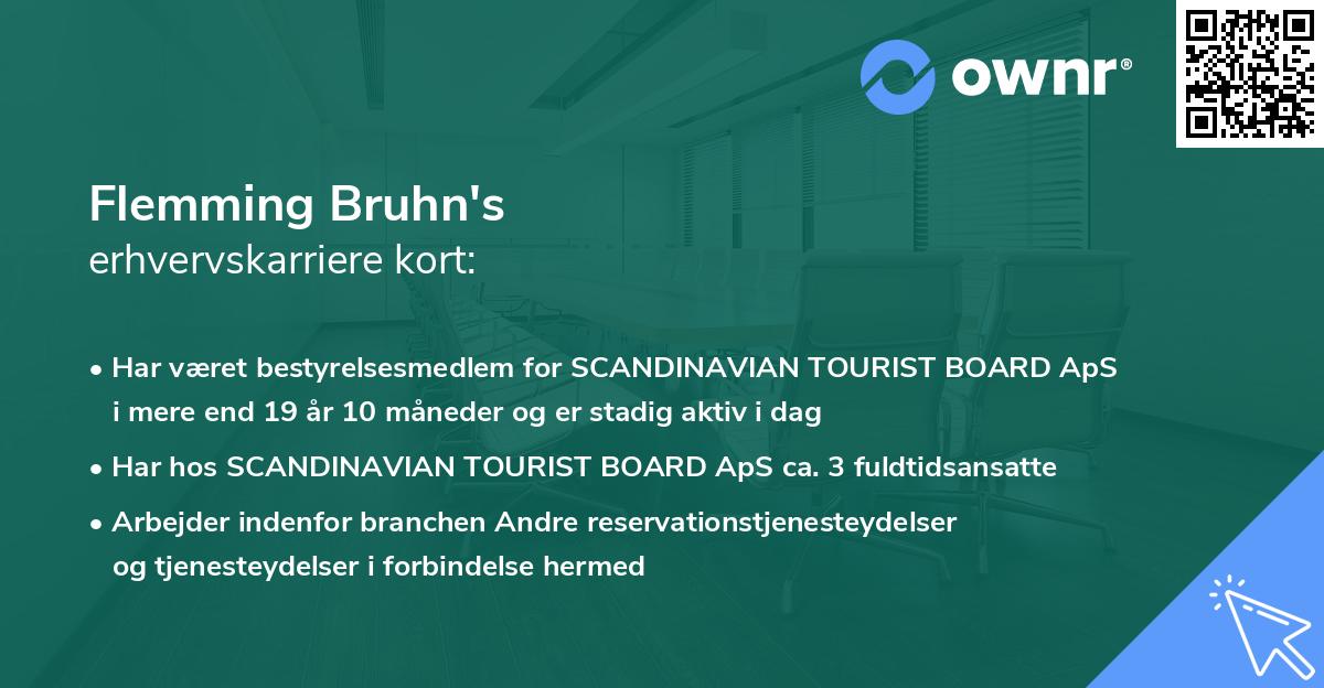 Flemming Bruhn's erhvervskarriere kort