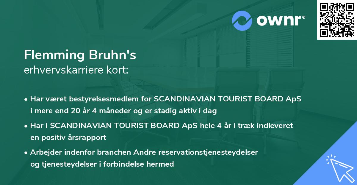 Flemming Bruhn's erhvervskarriere kort