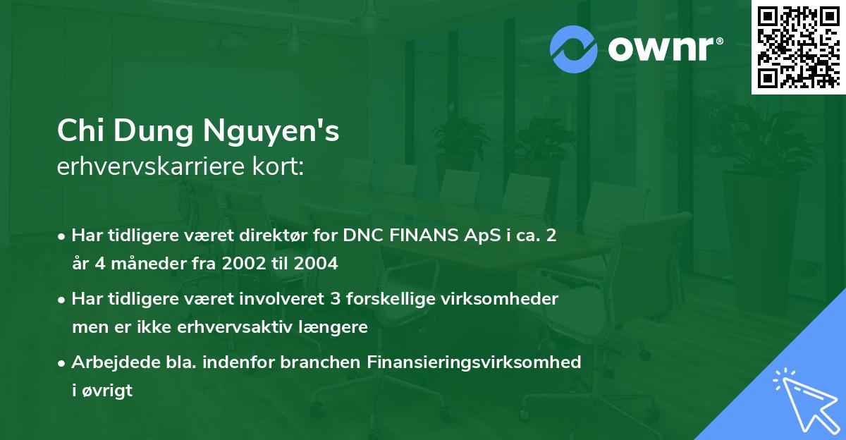 Chi Dung Nguyen's erhvervskarriere kort