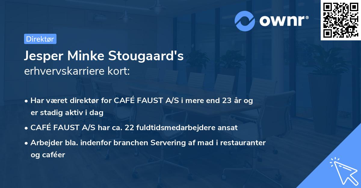 Jesper Minke Stougaard's erhvervskarriere kort