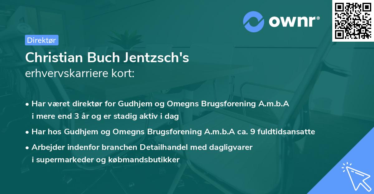 Christian Buch Jentzsch's erhvervskarriere kort
