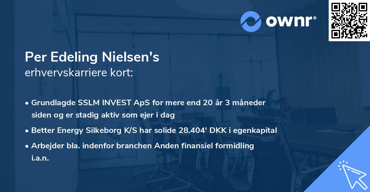 Per Edeling Nielsen's erhvervskarriere kort