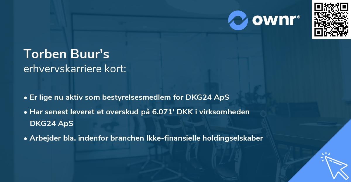 Torben Buur's erhvervskarriere kort