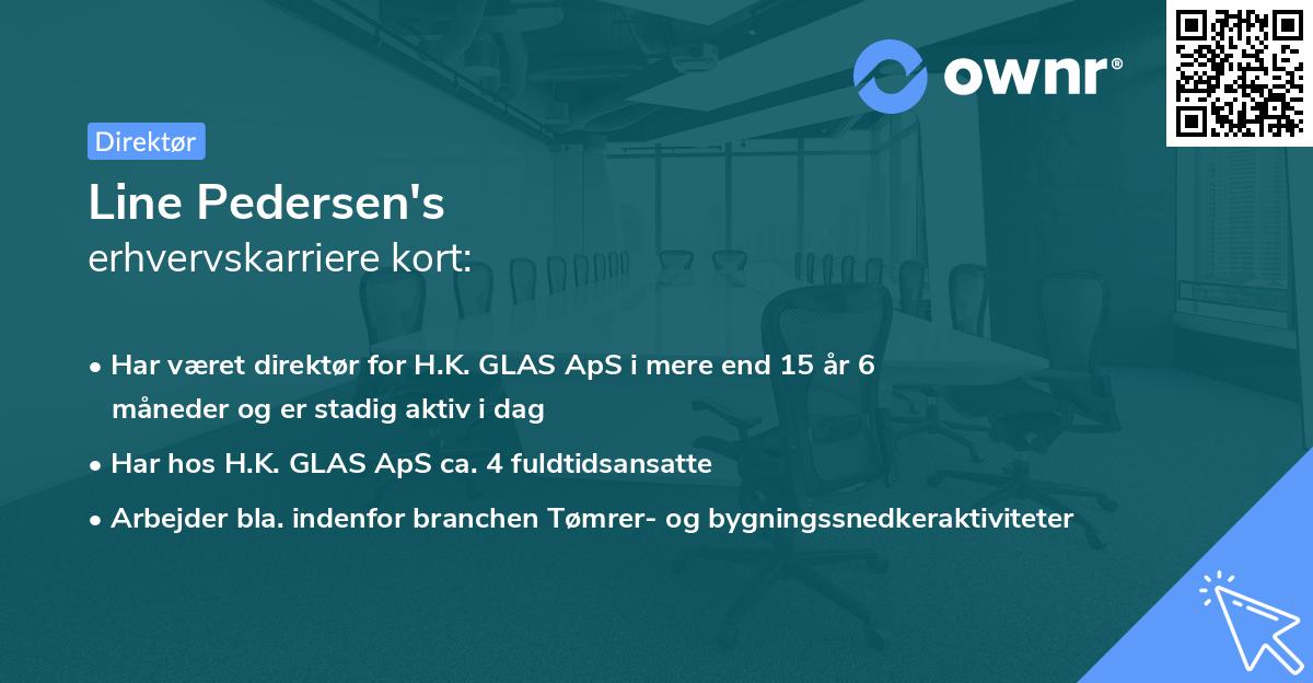 Line Pedersen's erhvervskarriere kort
