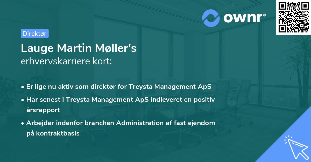 Lauge Martin Møller's erhvervskarriere kort