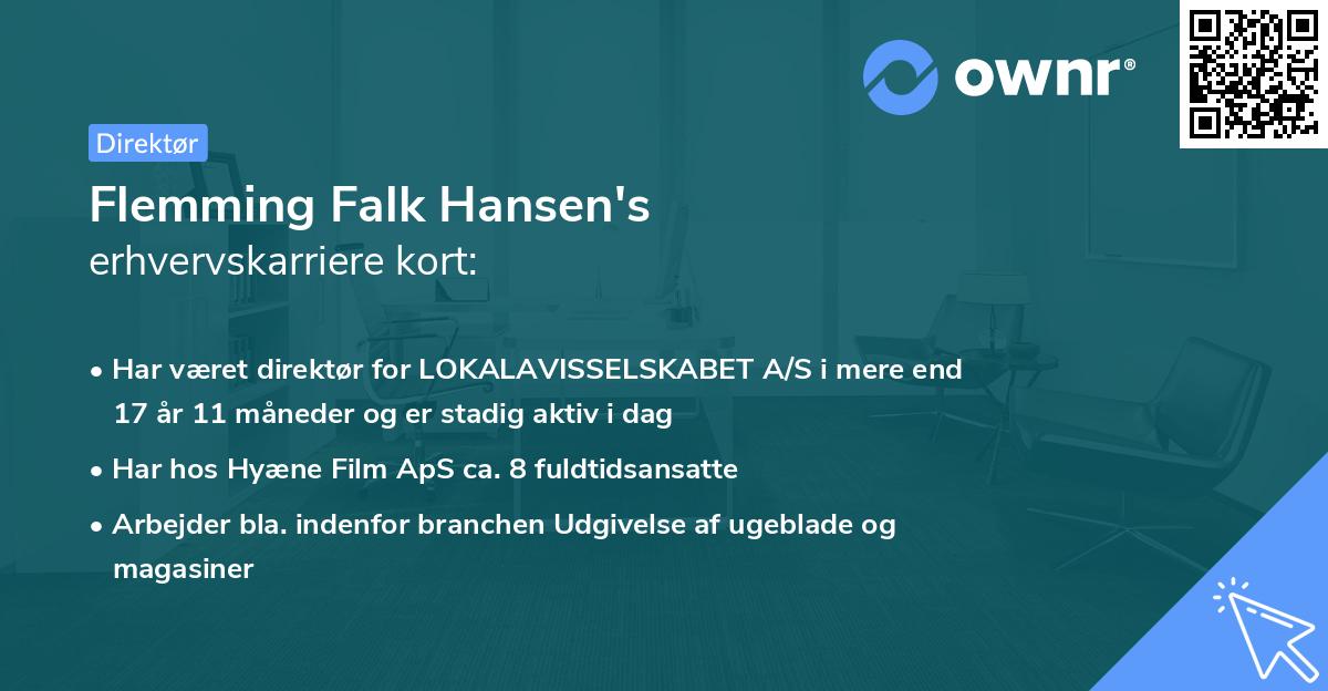 Flemming Falk Hansen's erhvervskarriere kort