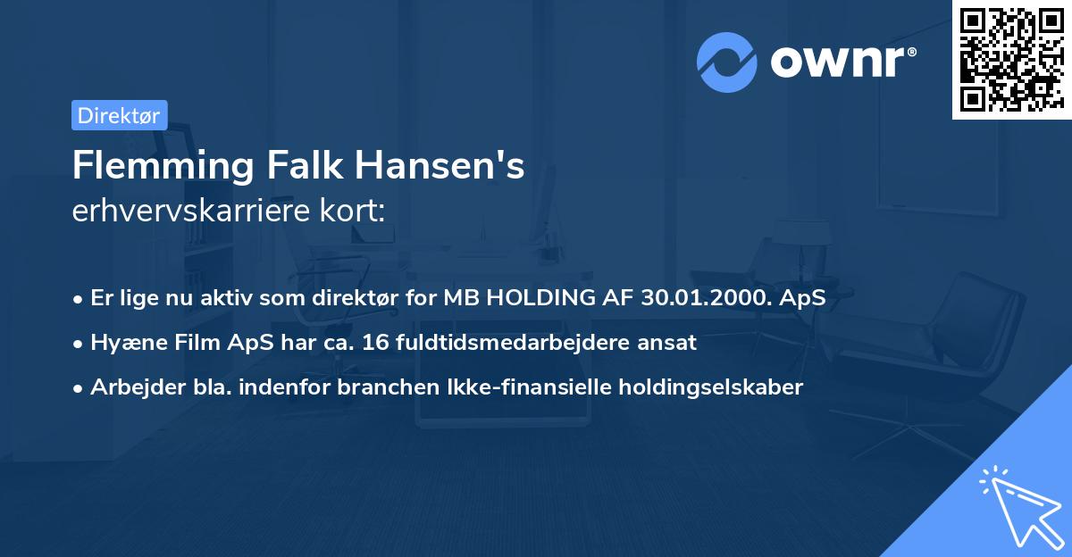 Flemming Falk Hansen's erhvervskarriere kort