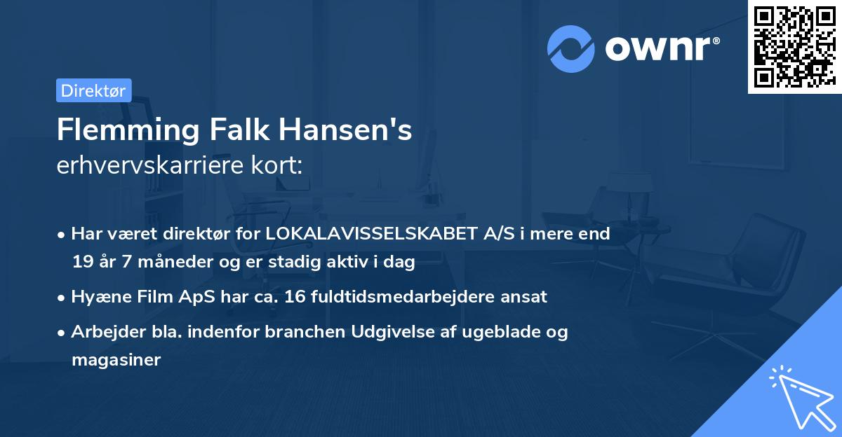 Flemming Falk Hansen's erhvervskarriere kort