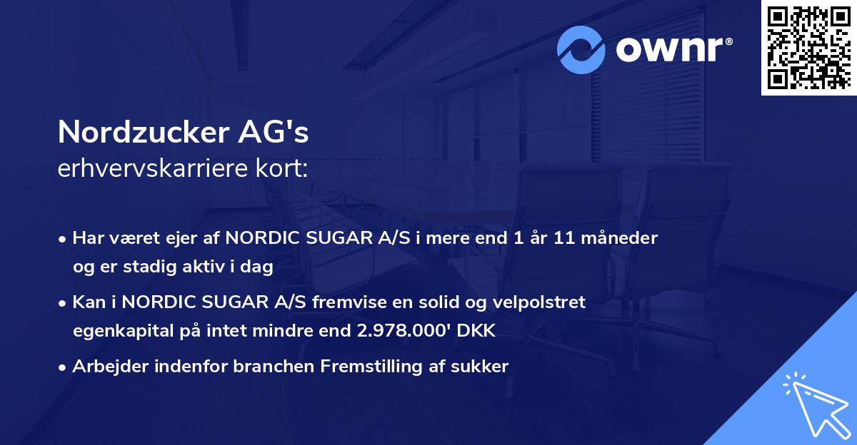 Nordzucker AG's erhvervskarriere kort