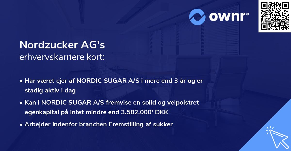Nordzucker AG's erhvervskarriere kort