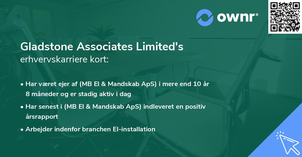 Gladstone Associates Limited's erhvervskarriere kort