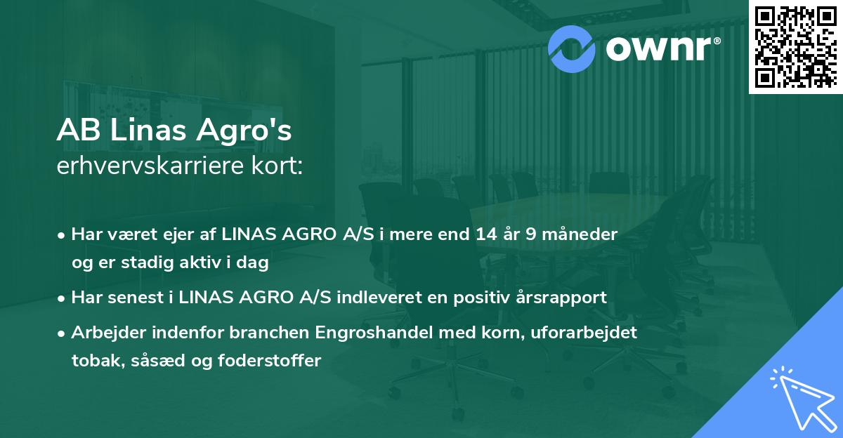 AB Linas Agro's erhvervskarriere kort