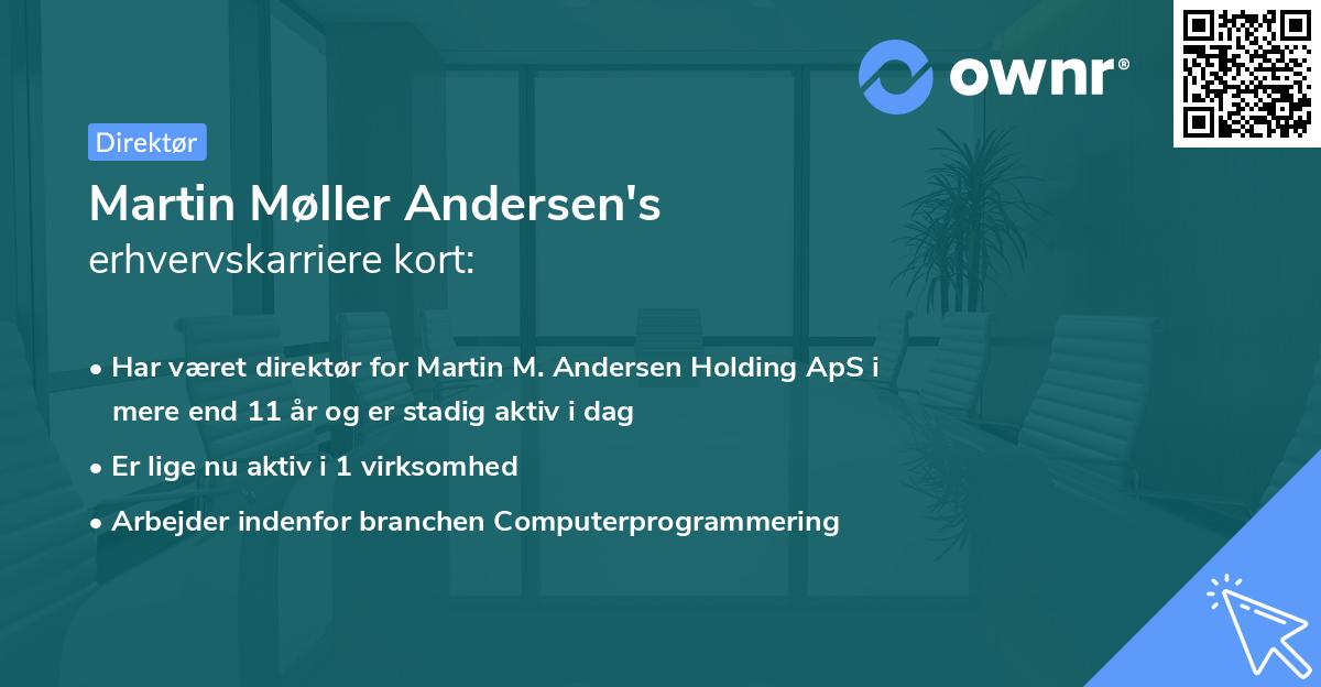Martin Møller Andersen's erhvervskarriere kort