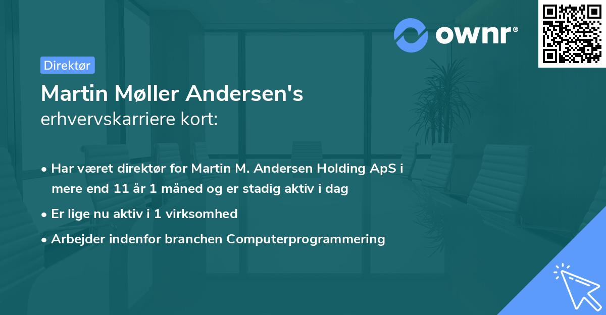 Martin Møller Andersen's erhvervskarriere kort