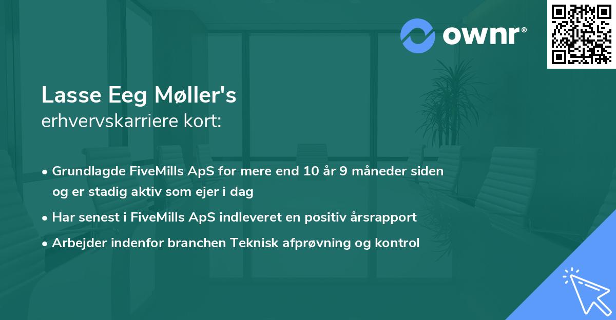Lasse Eeg Møller's erhvervskarriere kort