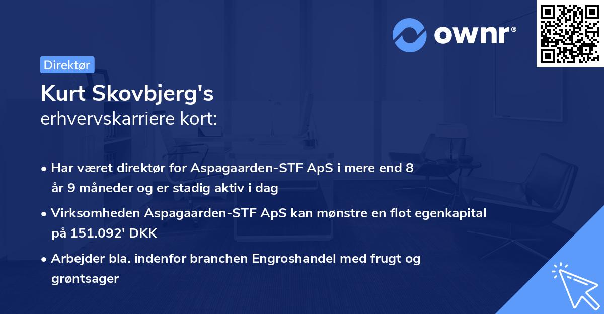 Kurt Skovbjerg's erhvervskarriere kort